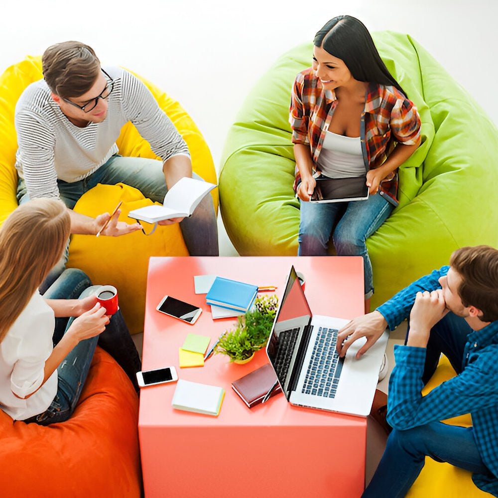 Superb Study Breaks: Ideas for Student Lounge Decor with Bean Bag Chairs - Bean Bags R Us