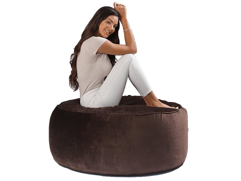 Bella Velvet Ottoman - Bean Bags R Us